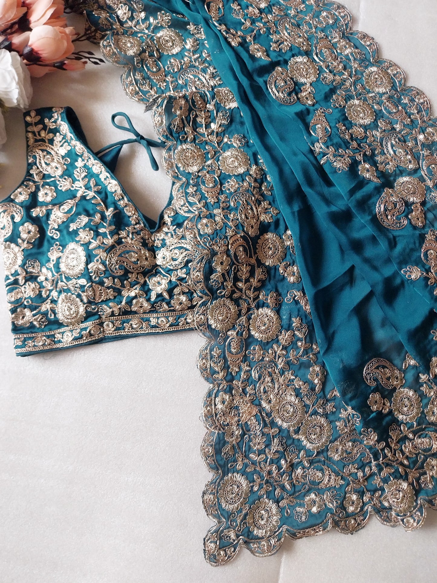 Rangoli Silk Saree With Blouse