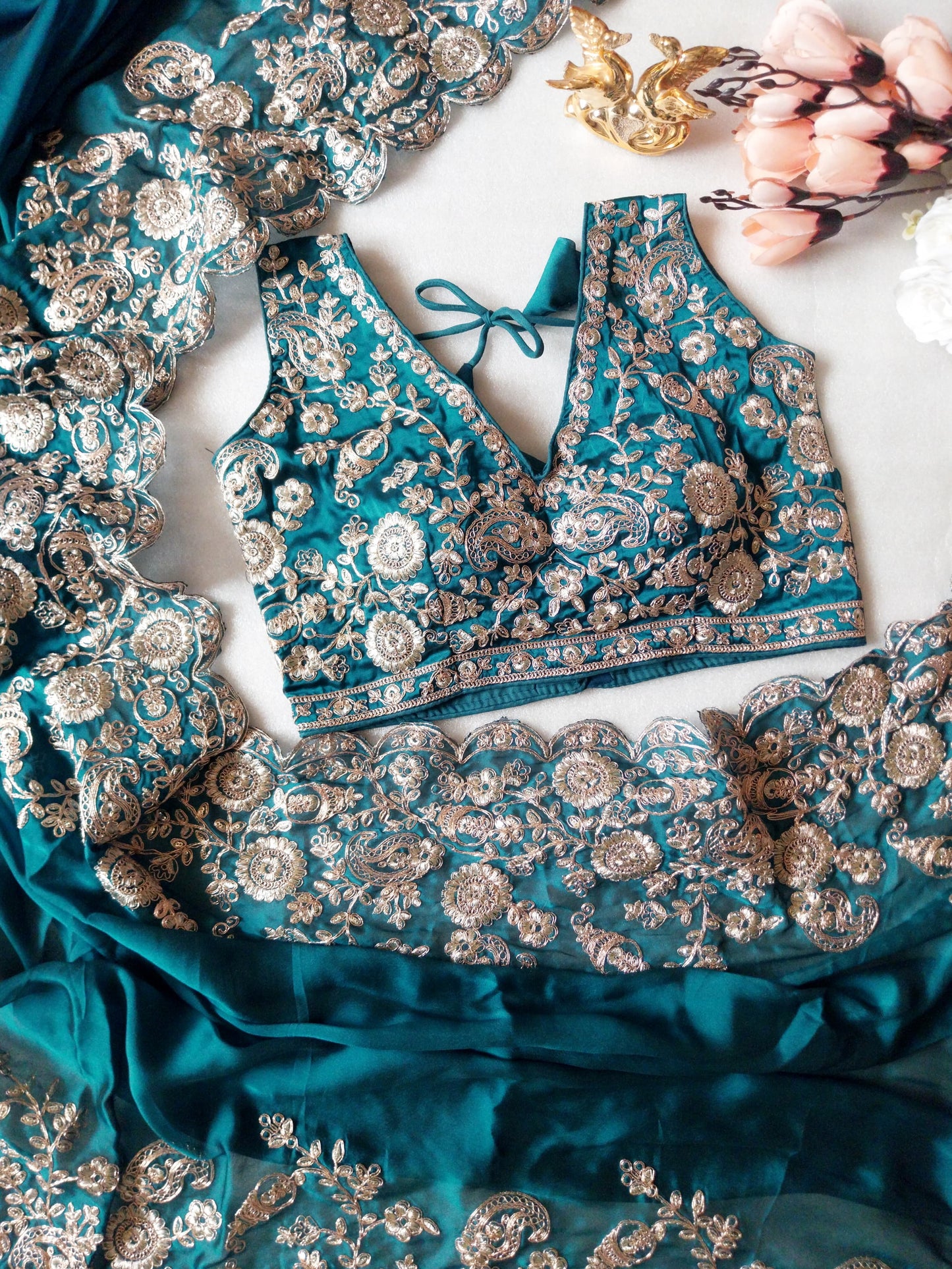 Rangoli Silk Saree With Blouse