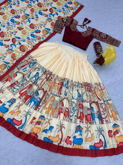 Kalamkari Lehenga Choli