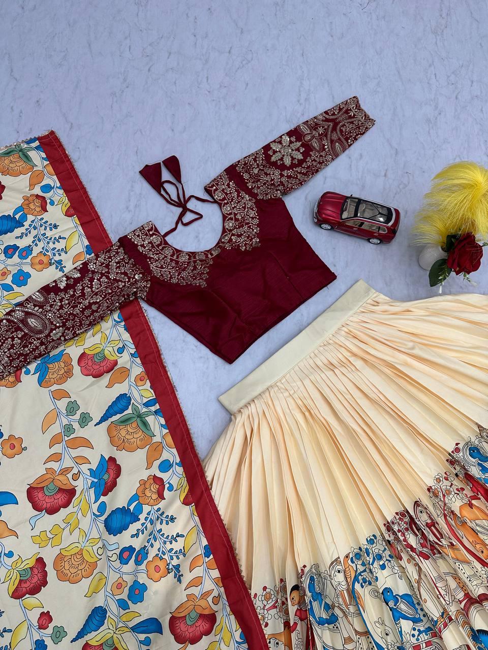 Kalamkari Lehenga Choli