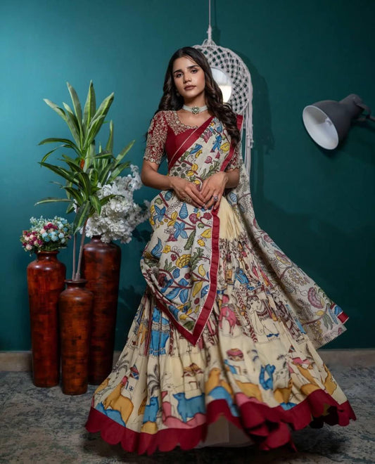 Kalamkari Lehenga Choli