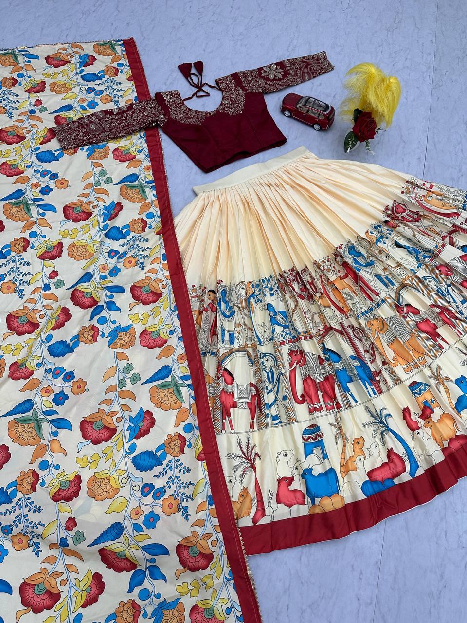 Kalamkari Lehenga Choli