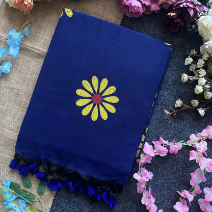 Sunflower Print Saree