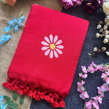 Sunflower Print Saree