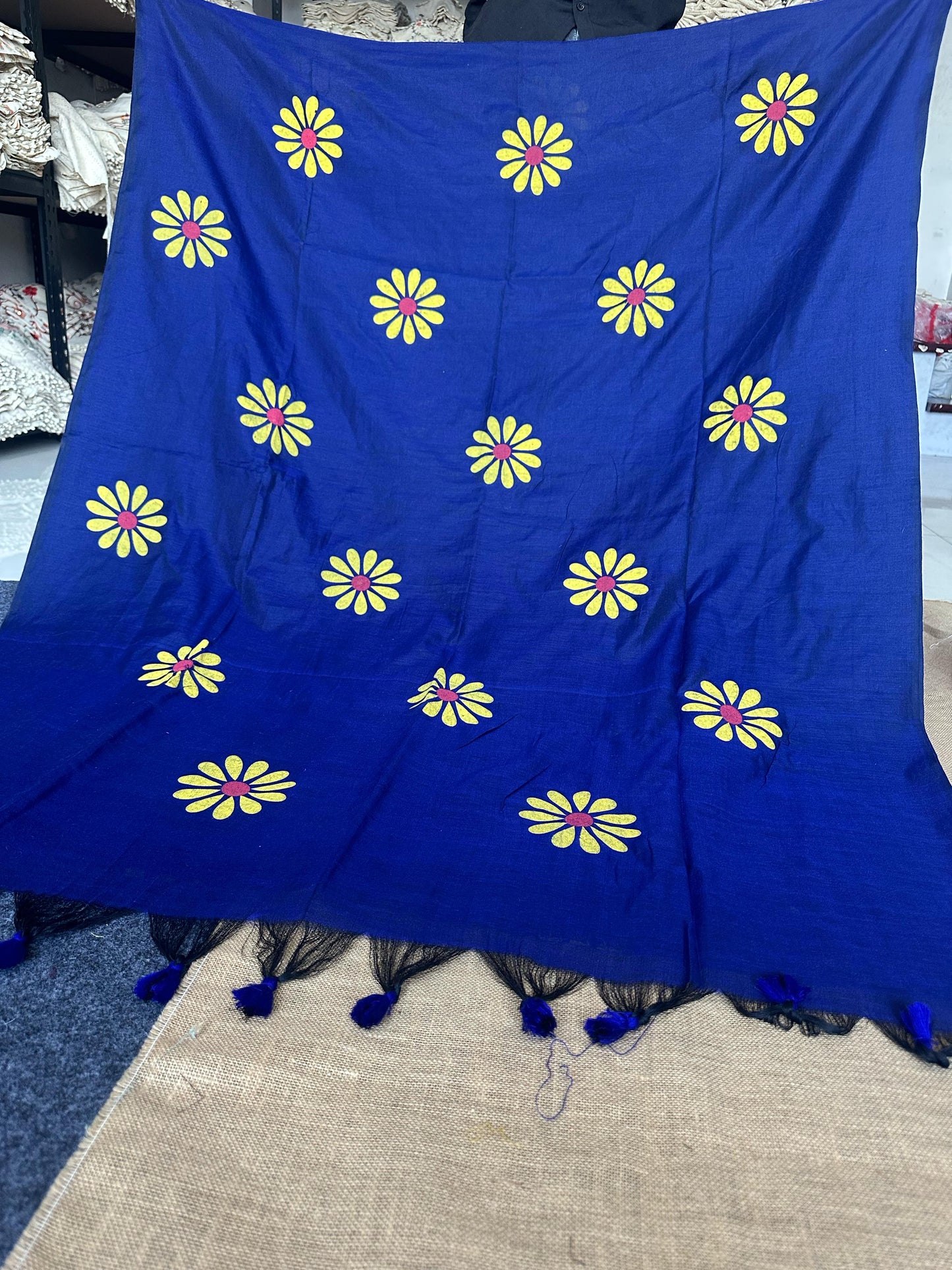 Sunflower Print Saree