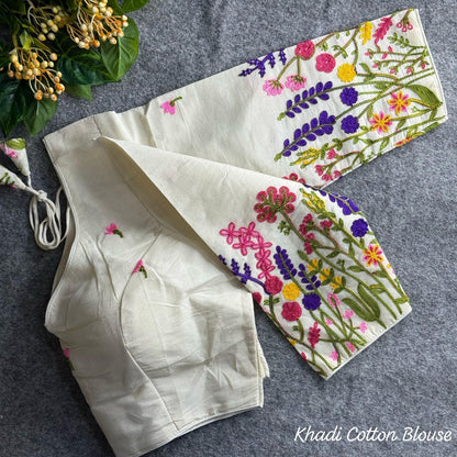 PURE KHADI COTTON BLOUSE