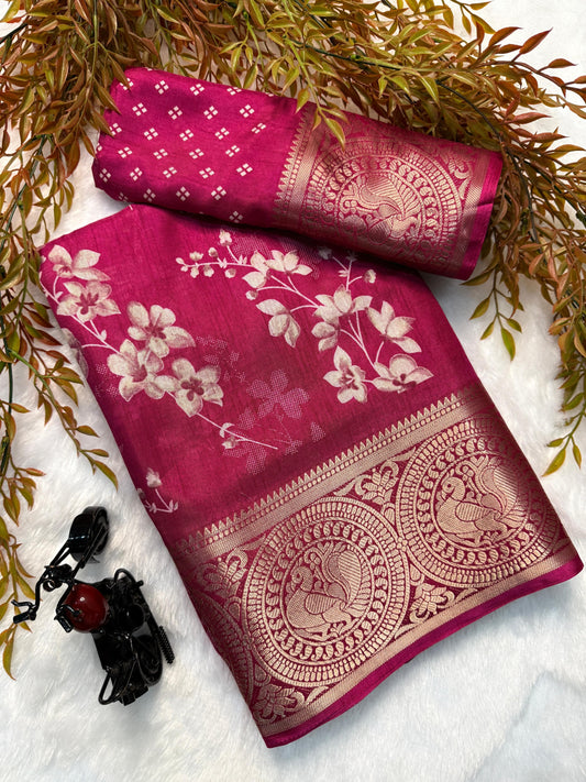 Pure Dola Silk Saree