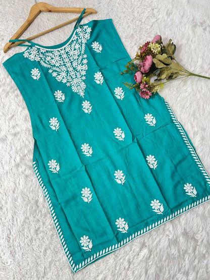 HEAVY EMBROIDERY WORK KURTI
