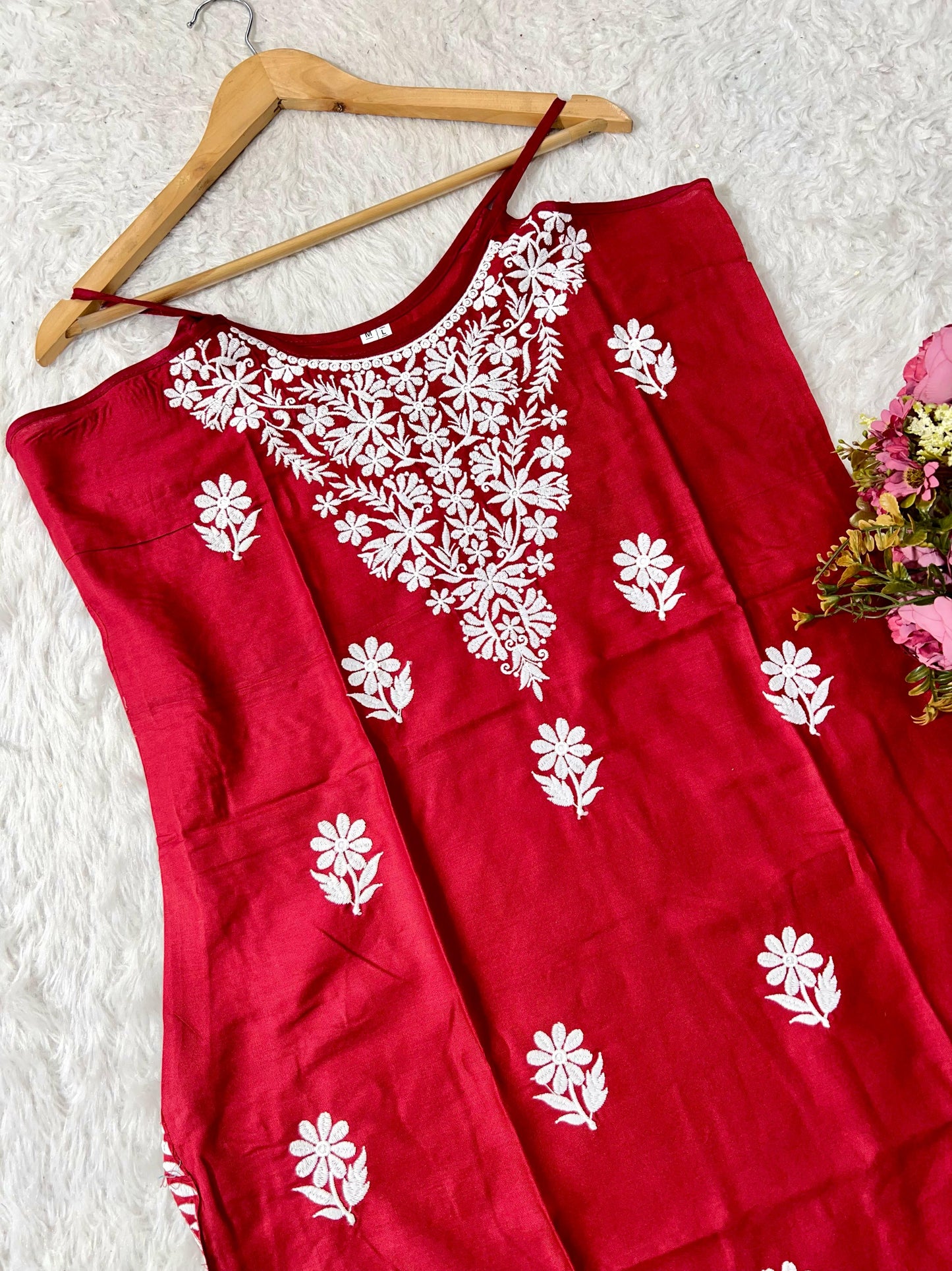 HEAVY EMBROIDERY WORK KURTI