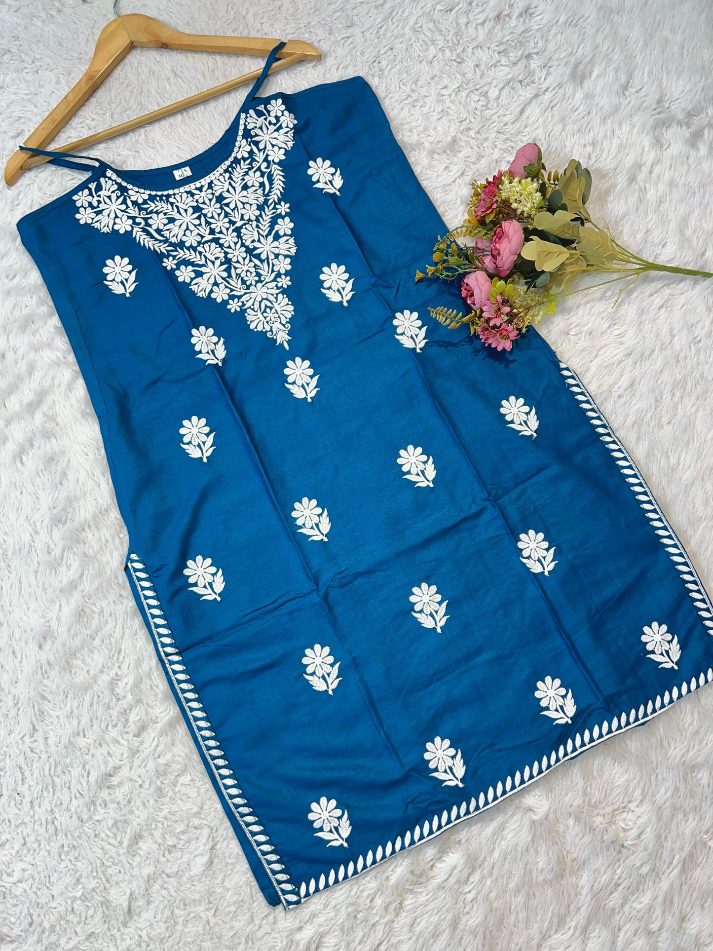 HEAVY EMBROIDERY WORK KURTI