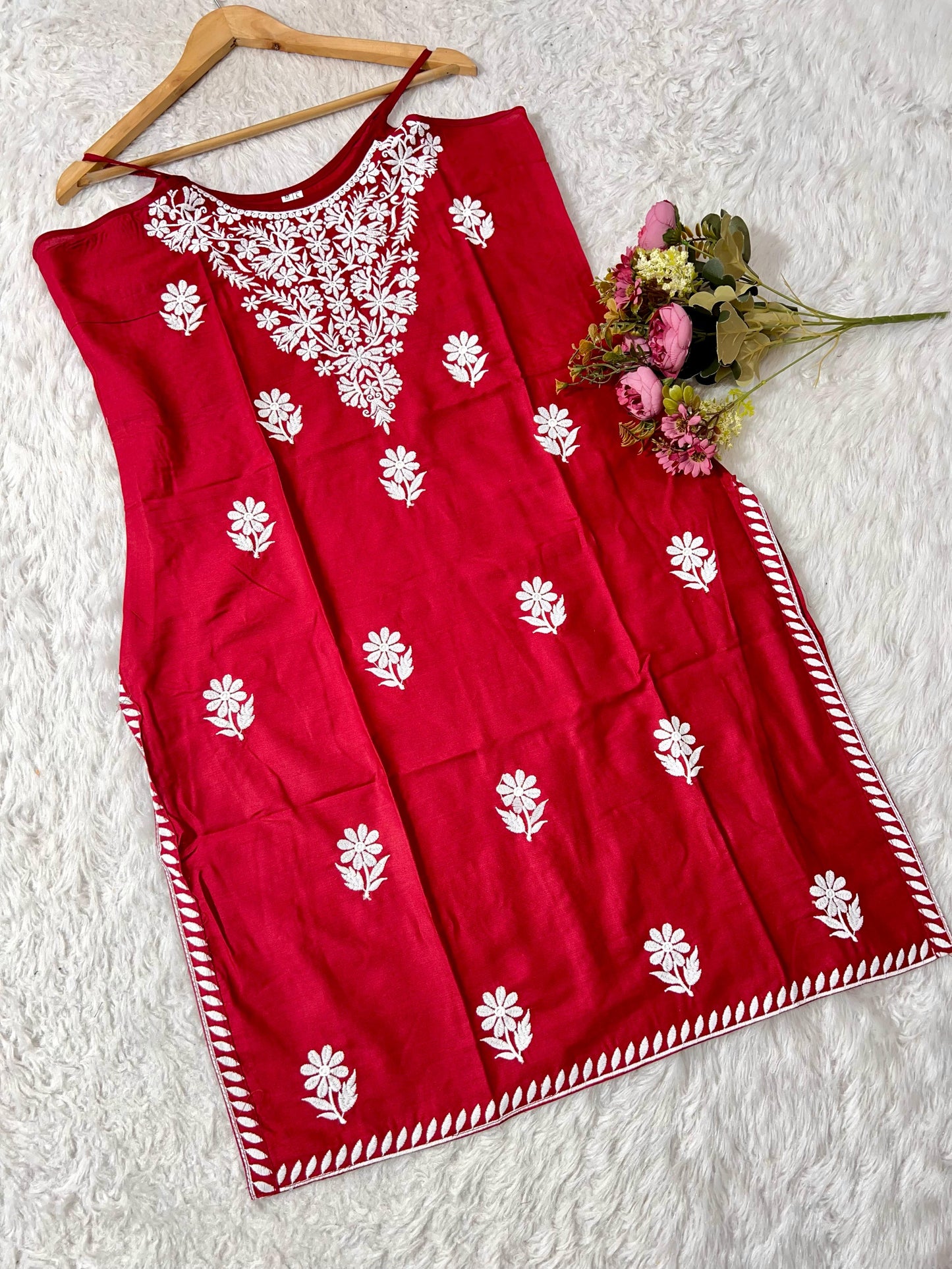 HEAVY EMBROIDERY WORK KURTI