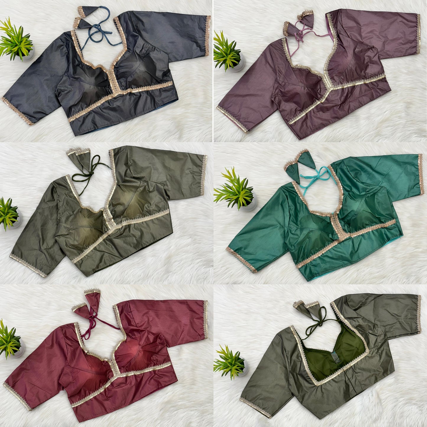 Navratan Silk Blouse