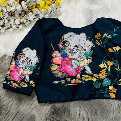 Pure Silk Handwork Blouse