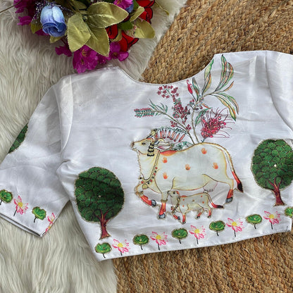 Pure Silk Handwork Blouse