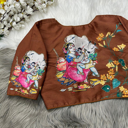 Pure Silk Handwork Blouse