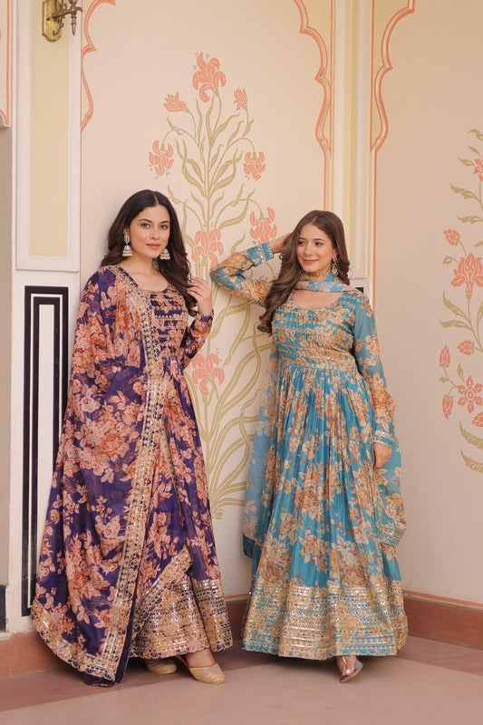Readymade Gown-Dupatta Collection