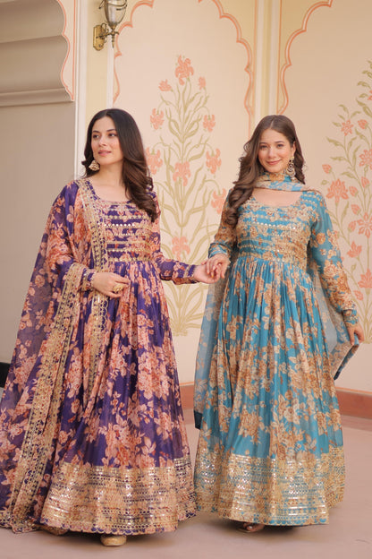 Readymade Gown-Dupatta Collection