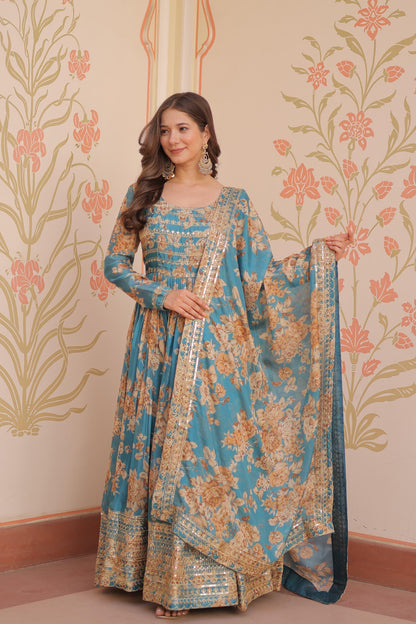 Readymade Gown-Dupatta Collection