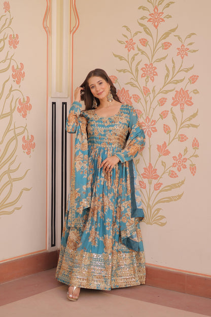 Readymade Gown-Dupatta Collection