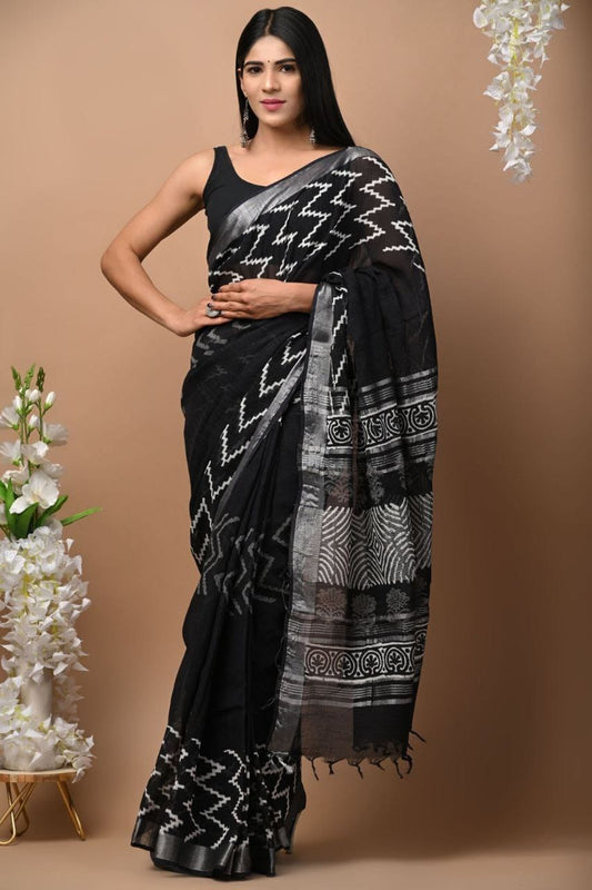 Linen Saree
