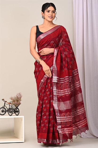 Linen Saree
