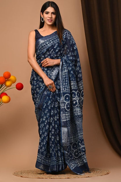 Linen Saree