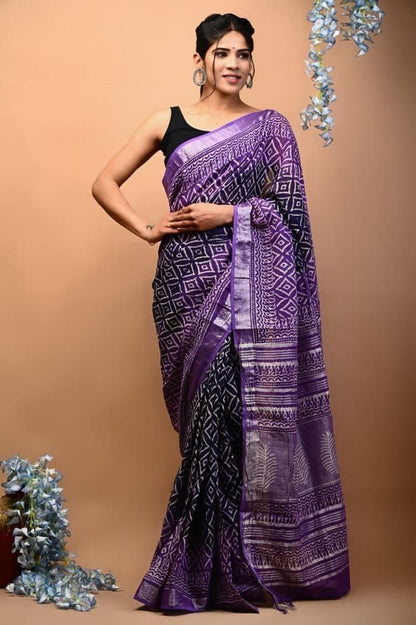 Linen Saree