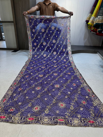 Pure Georgette Vintage Work Dupatta