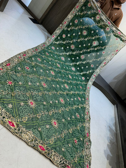 Pure Georgette Vintage Work Dupatta