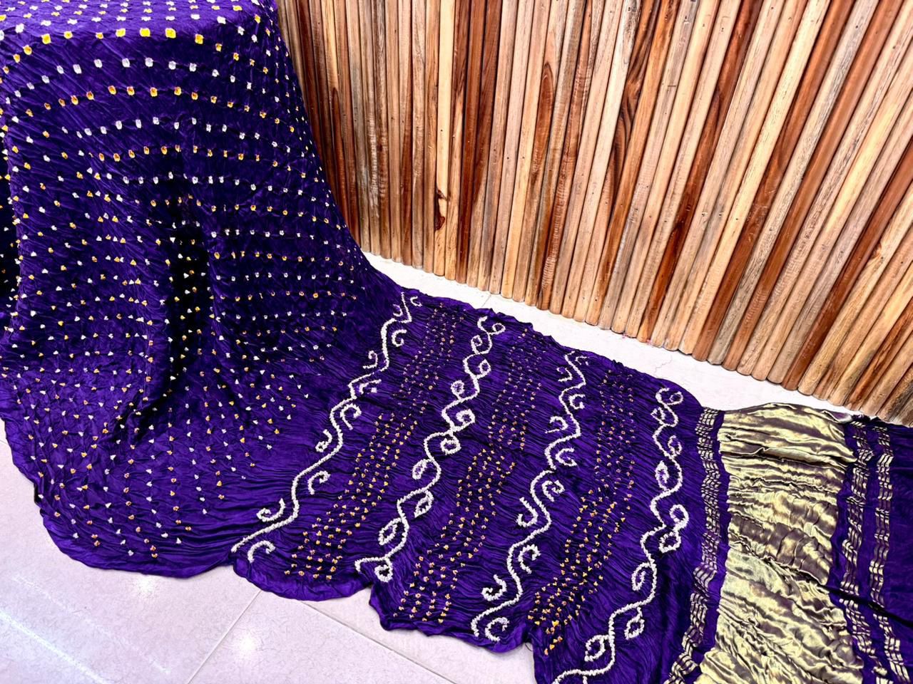 Gaji Silk Original Bandhani Saree