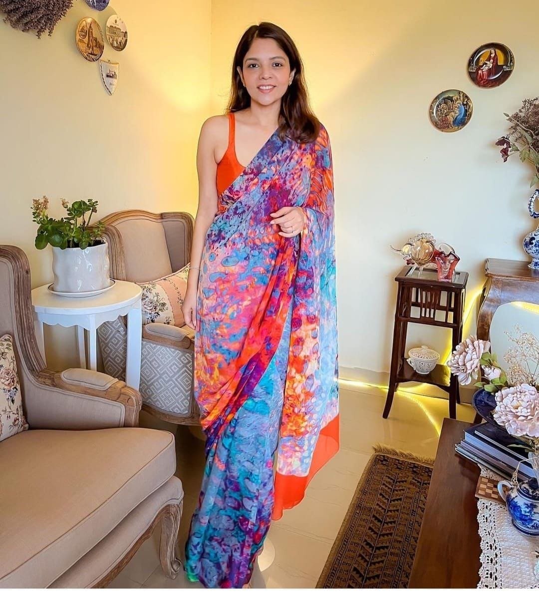 Soft Georgette Saree