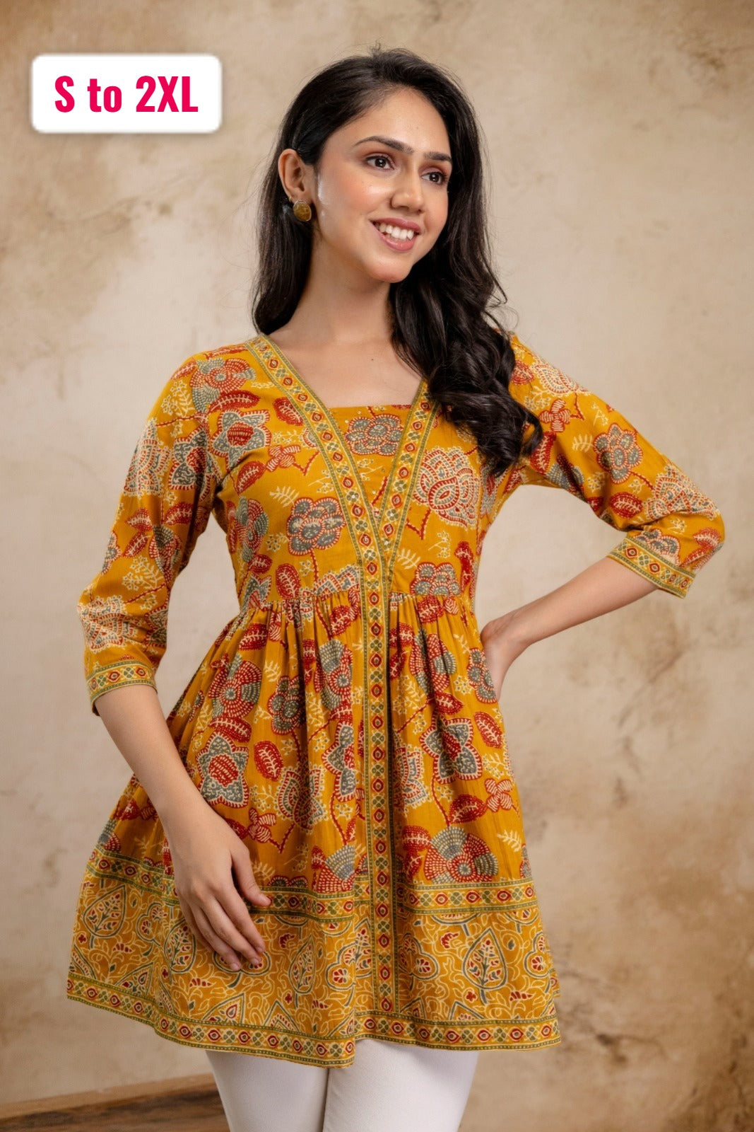Pure Mal Cotton Designer Tunic Top