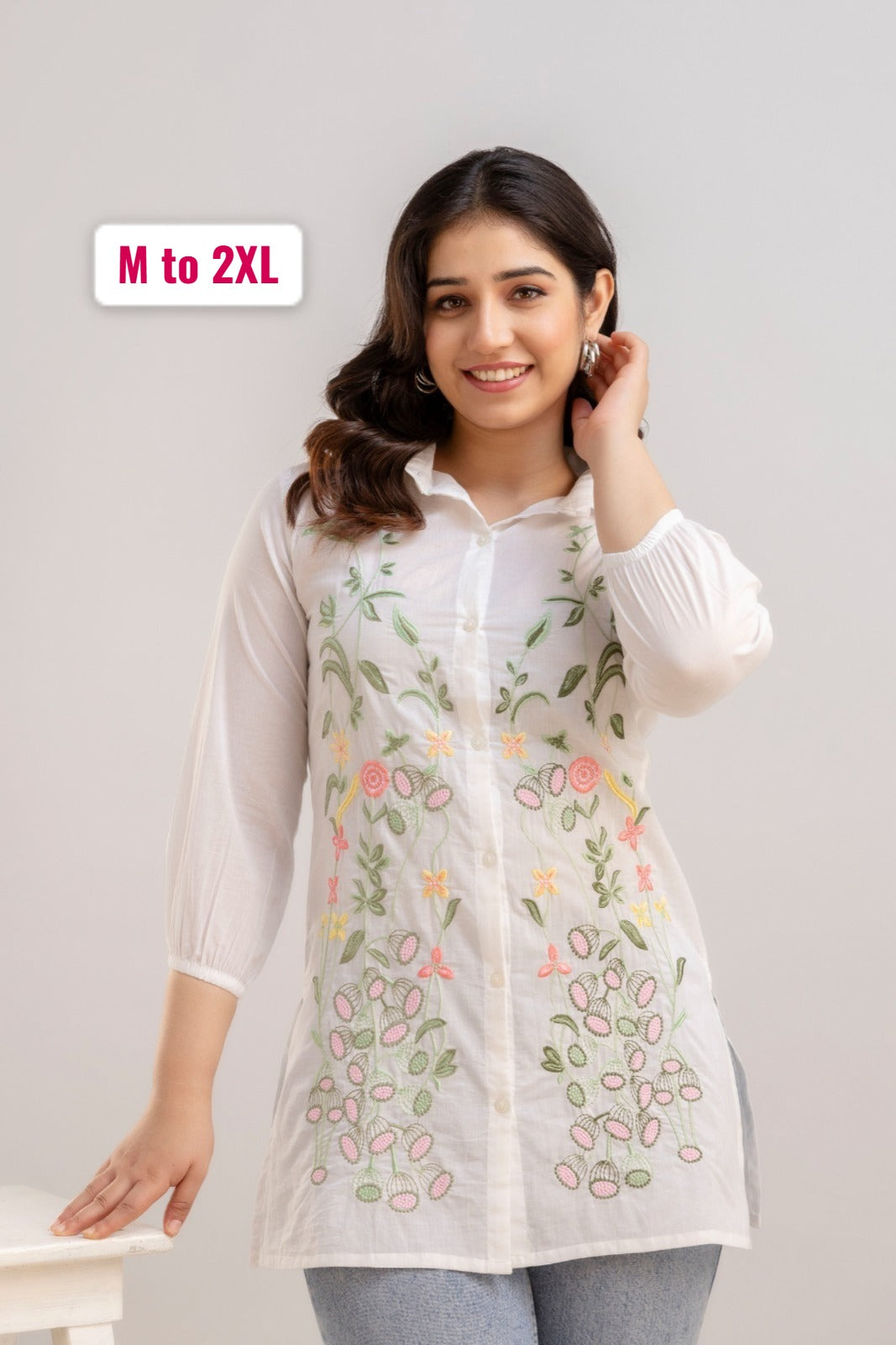 Pure Mal Cotton Designer Tunic Top