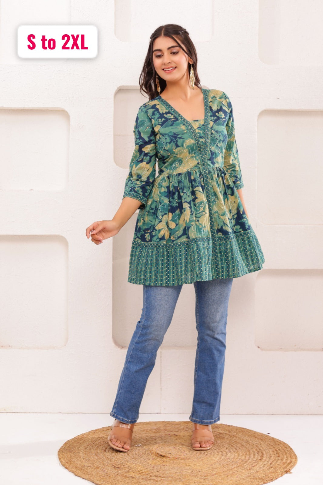 Pure Mal Cotton Designer Tunic Top