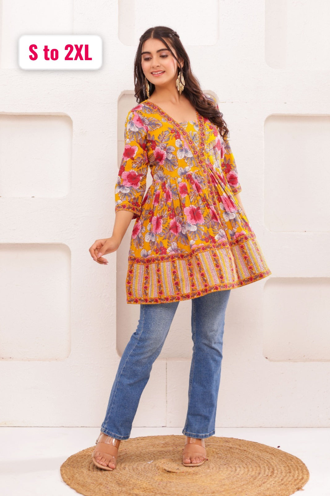 Pure Mal Cotton Designer Tunic Top
