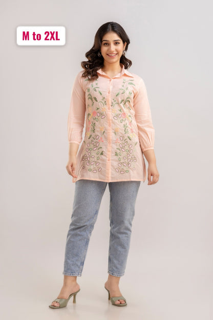 Pure Mal Cotton Designer Tunic Top