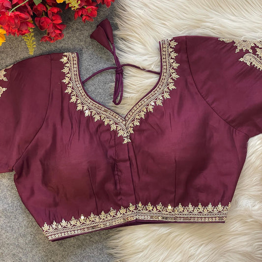 Heavy Pure Roman Silk Blouse