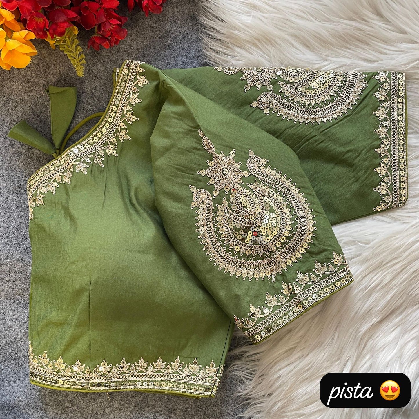 Heavy Pure Roman Silk Blouse