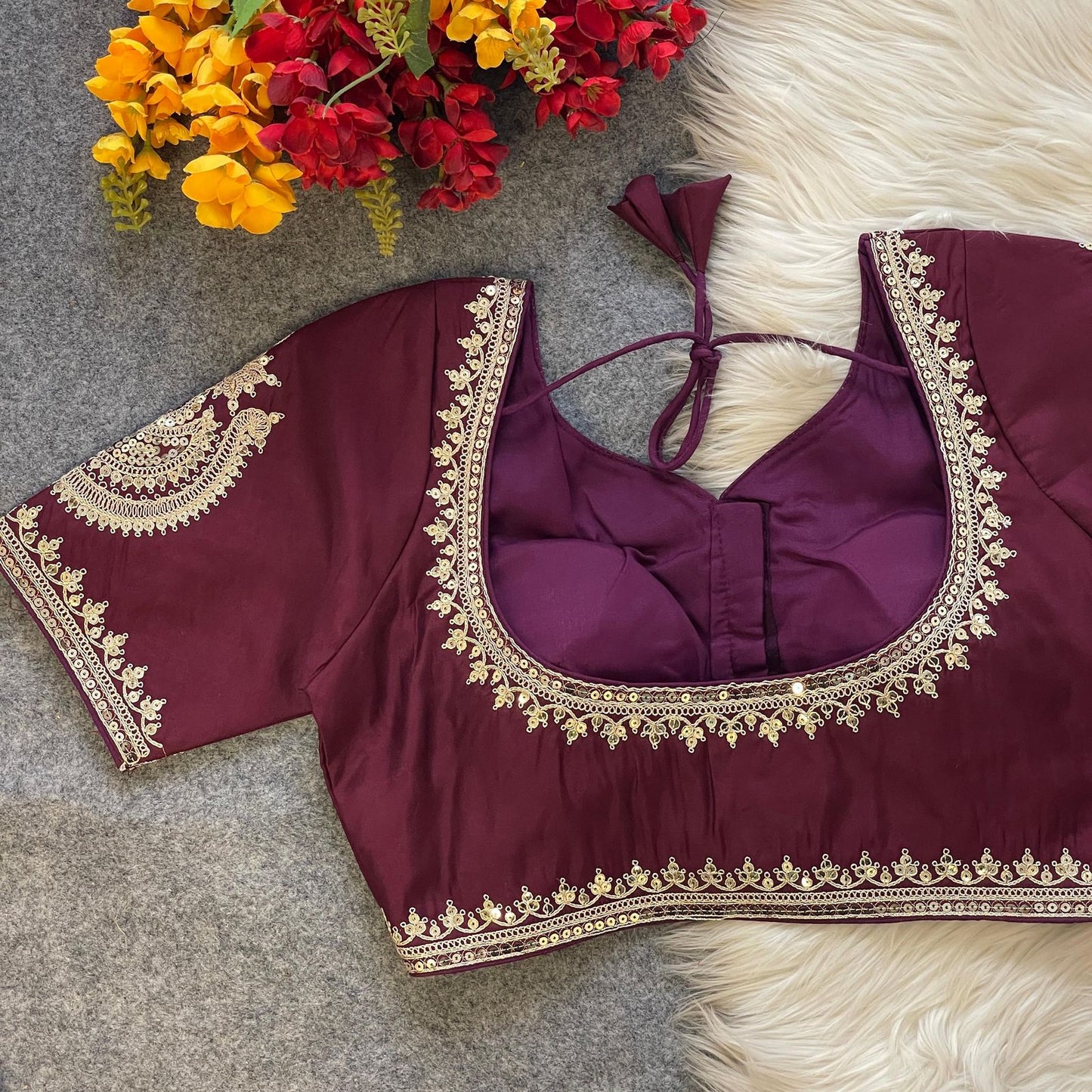 Heavy Pure Roman Silk Blouse
