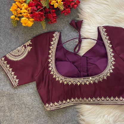 Heavy Pure Roman Silk Blouse