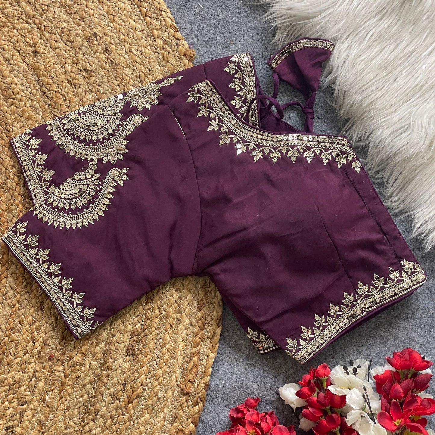 Heavy Pure Roman Silk Blouse