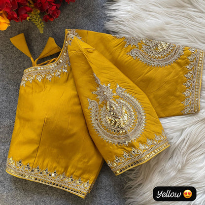Heavy Pure Roman Silk Blouse