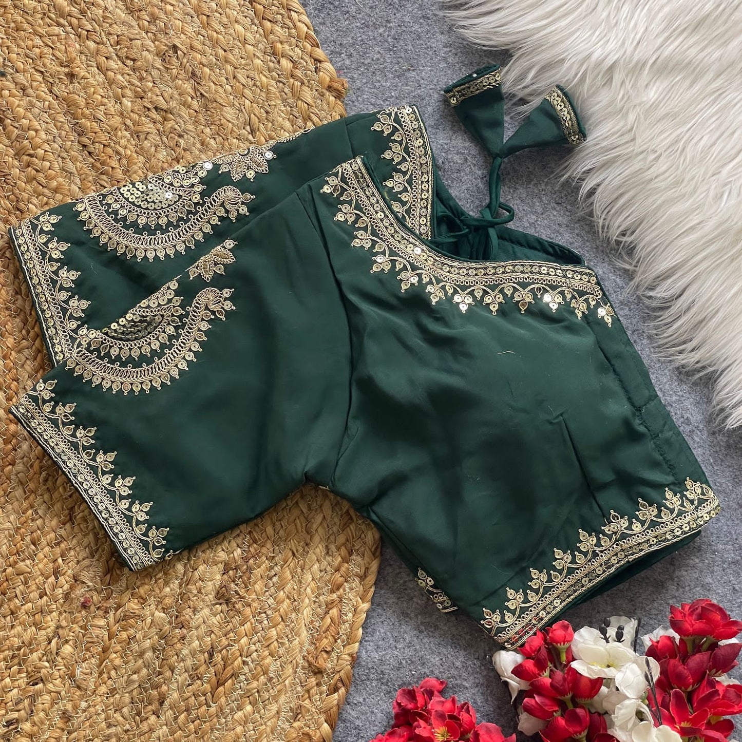 Heavy Pure Roman Silk Blouse
