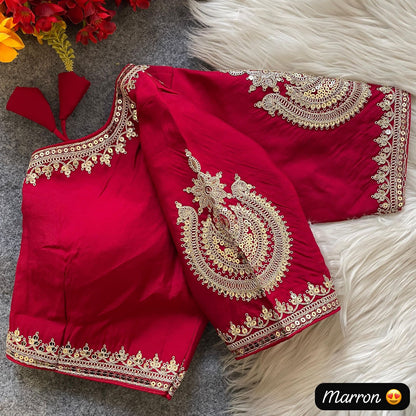 Heavy Pure Roman Silk Blouse