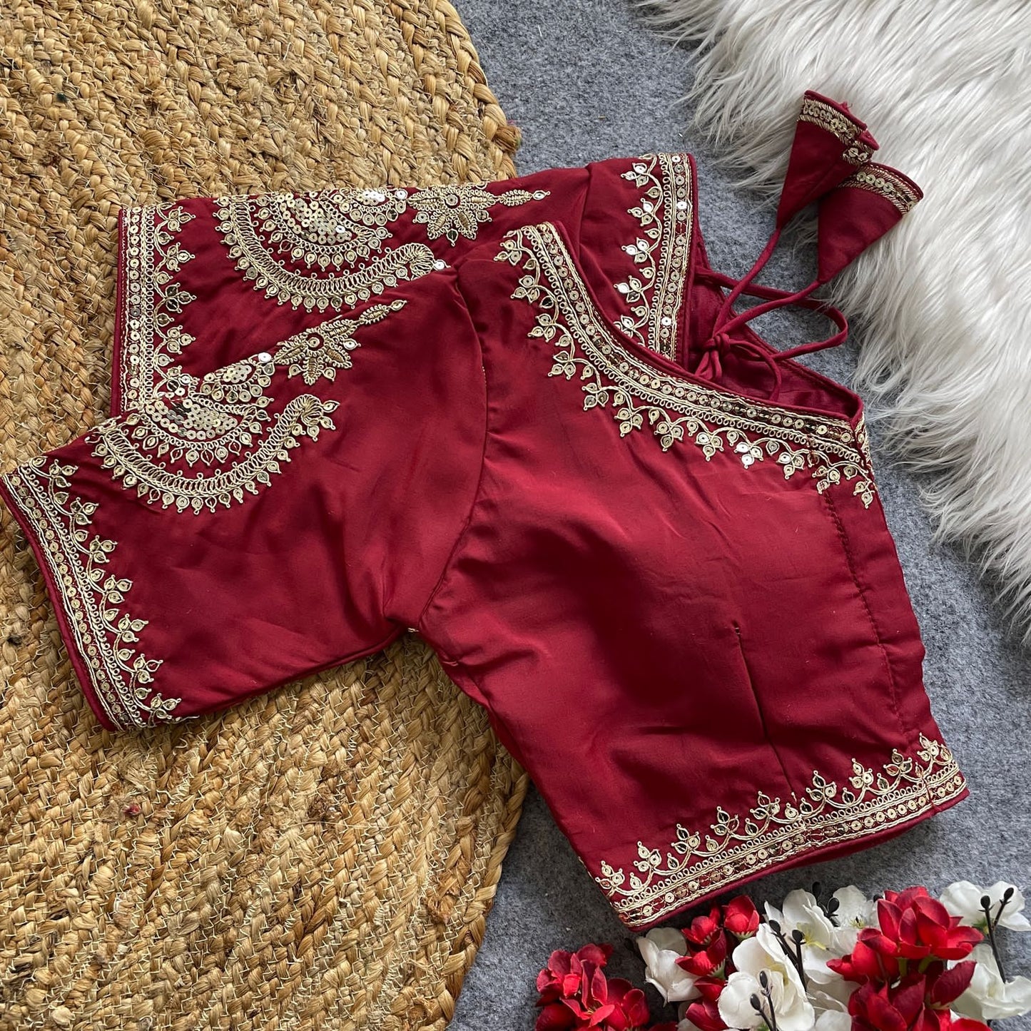 Heavy Pure Roman Silk Blouse