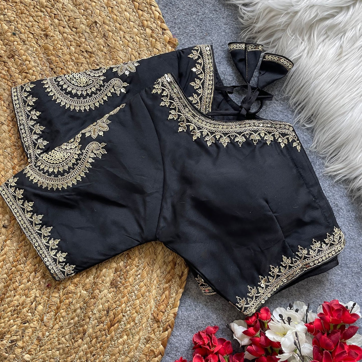 Heavy Pure Roman Silk Blouse