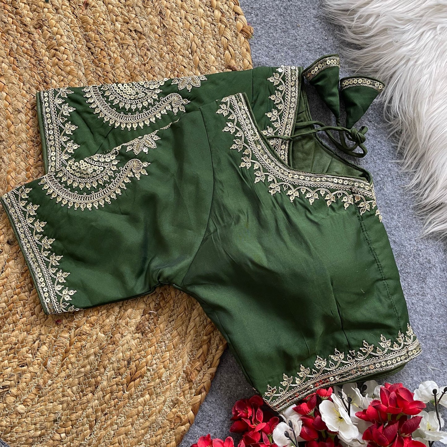 Heavy Pure Roman Silk Blouse