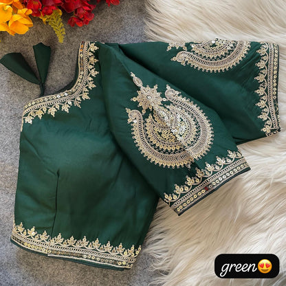 Heavy Pure Roman Silk Blouse