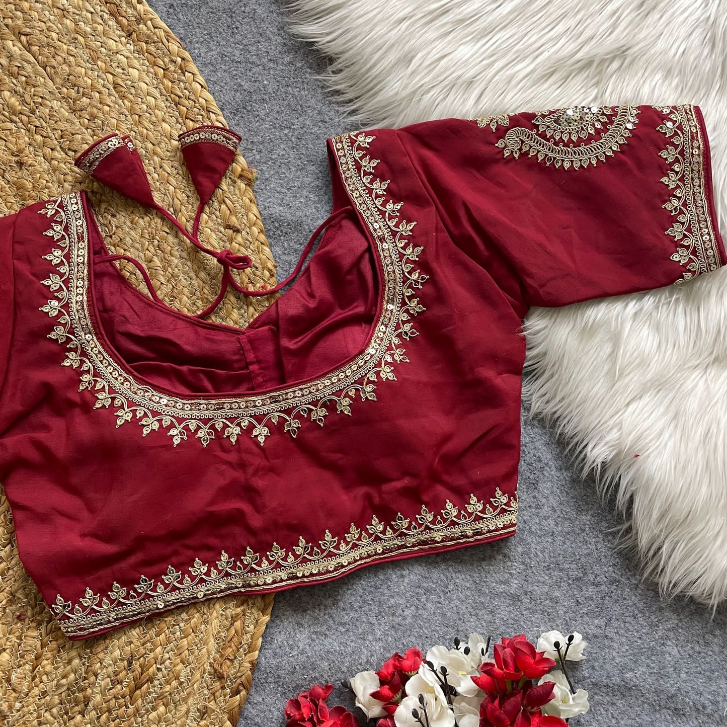 Heavy Pure Roman Silk Blouse