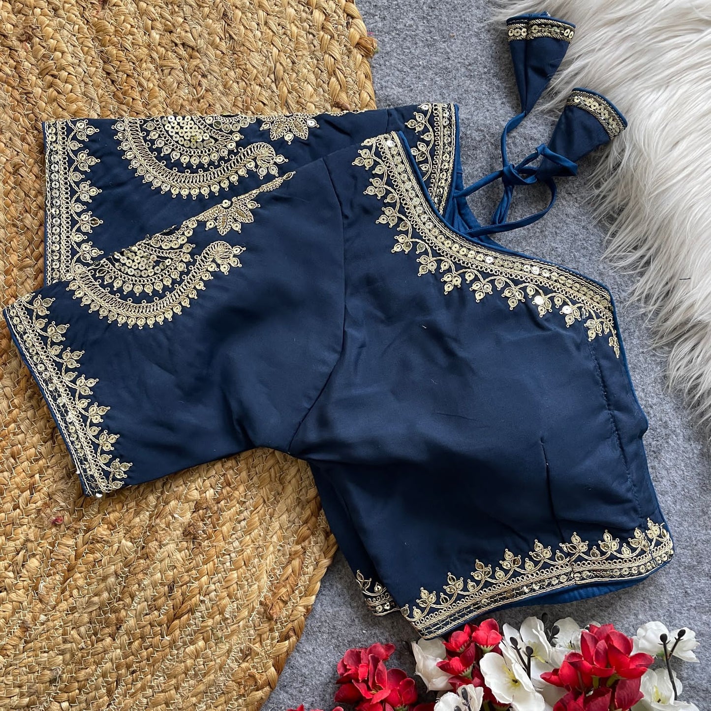 Heavy Pure Roman Silk Blouse